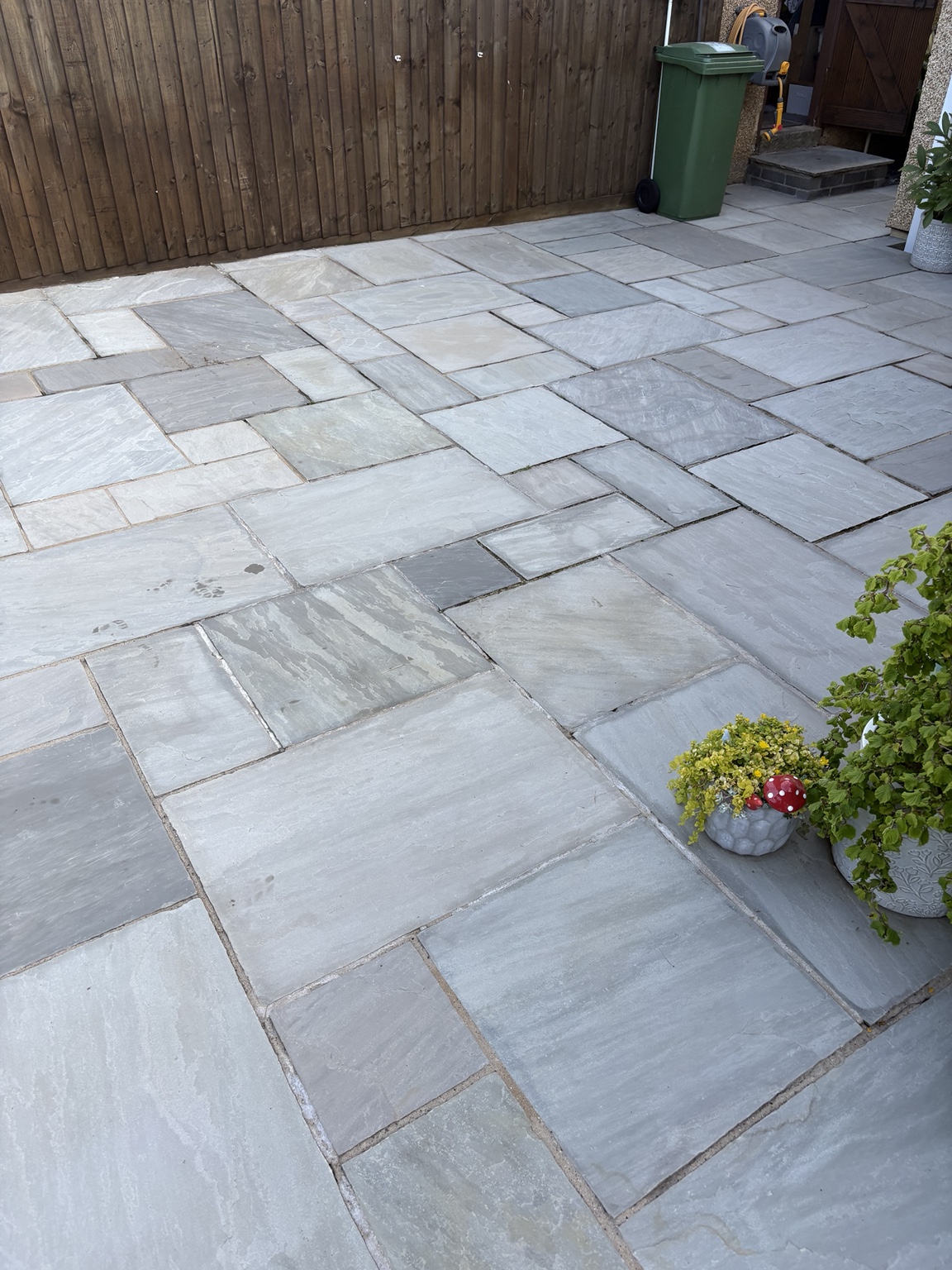 Before Patio Repointing