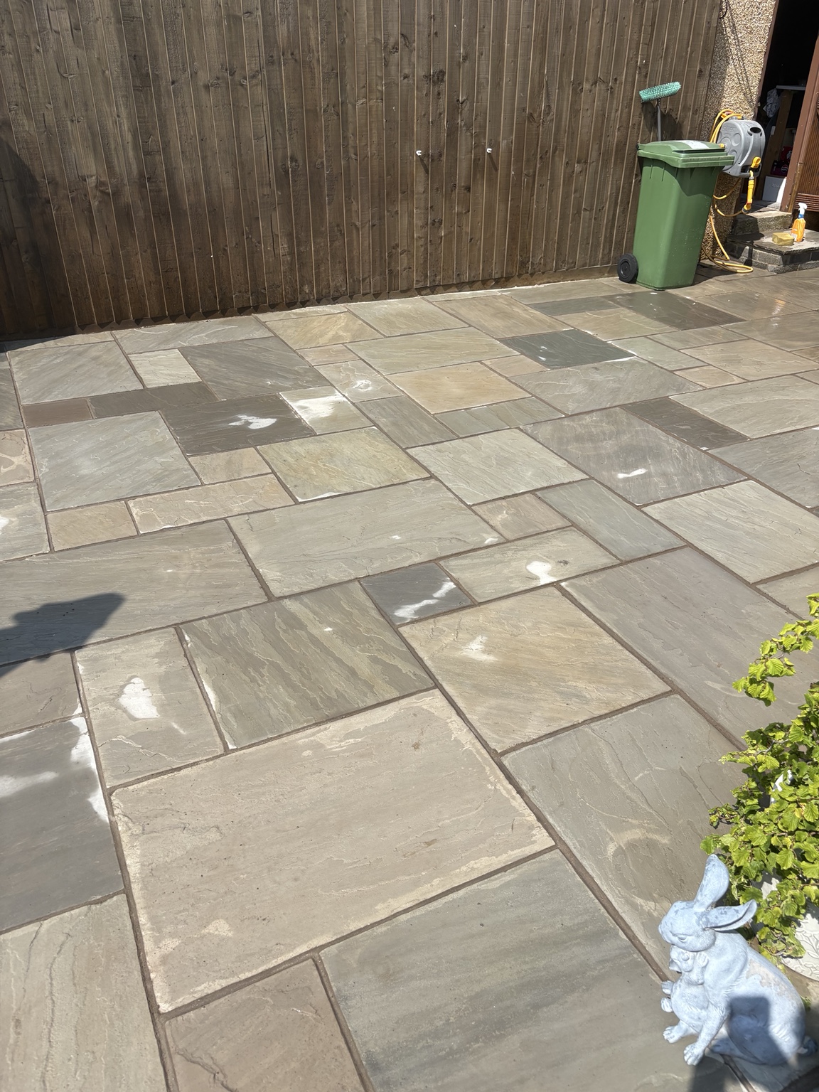 Completed patio